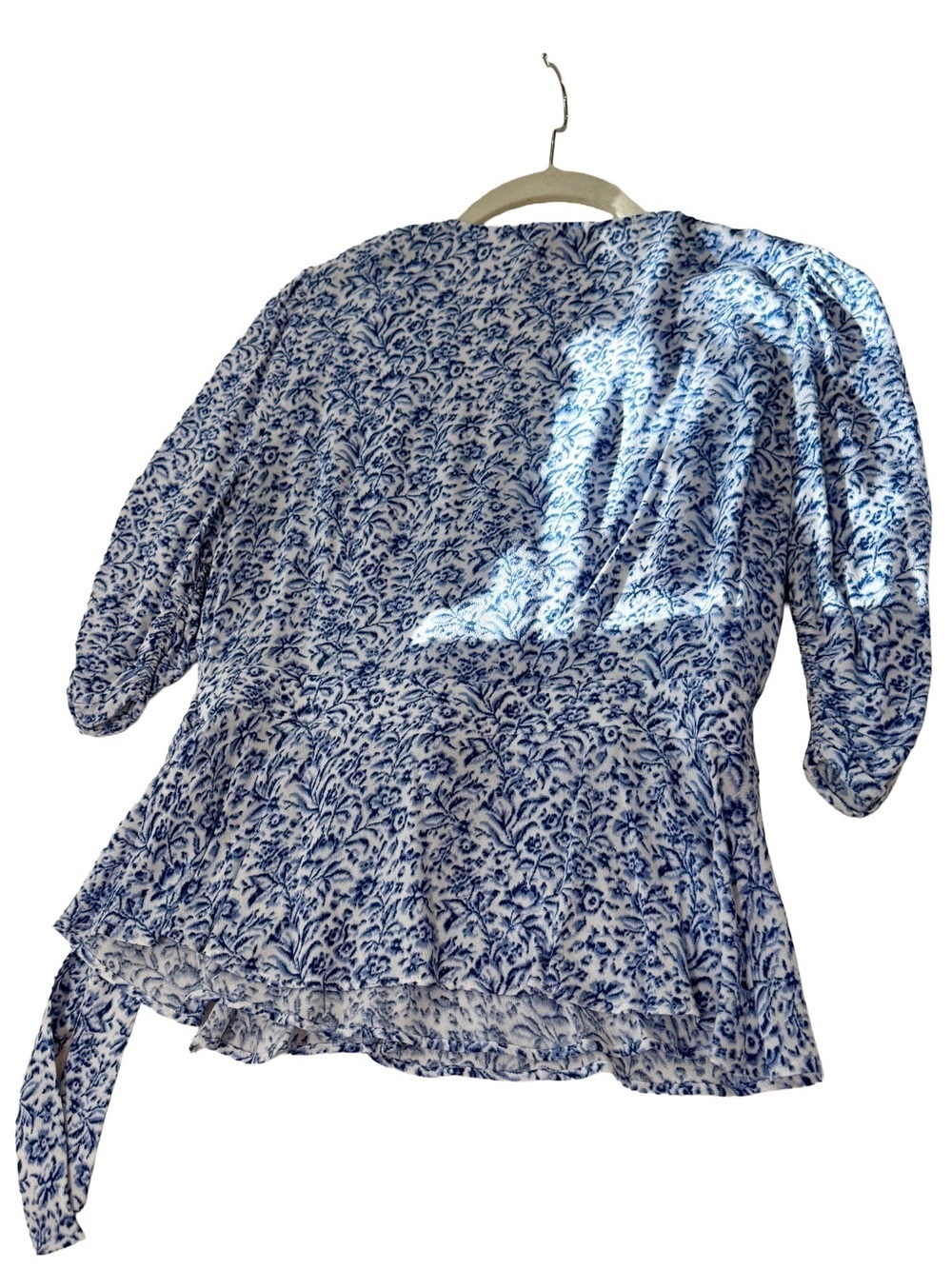 Banana Republic Petite 2-Piece Blue & White Floral Set - Petite Small / 8 - Picture 6 of 10